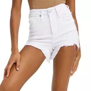 Good American White Bombshell Jean Shorts- size 0 / 25